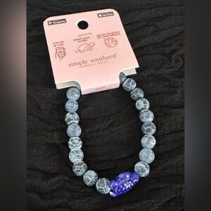Simply Southern Bracelet with Blue and Purple Turtle